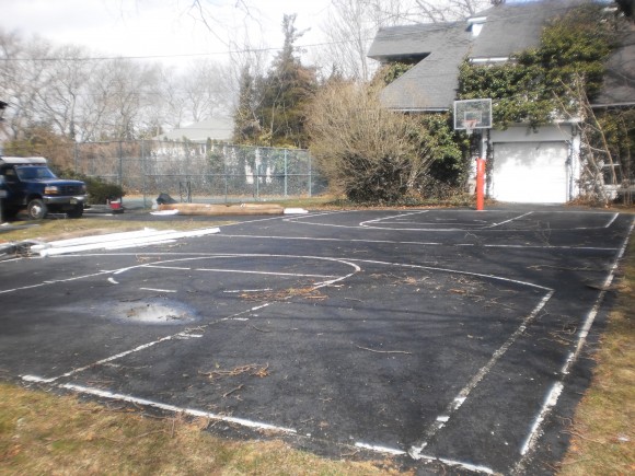Home Basketball Court - Before